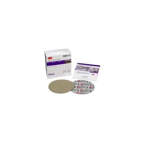 Foam Disc Kit, 6 in Dia, 8000 Grit, Hook and Loop Foam Disc Kit, 6 in Dia, 8000 Grit, Hook and Loop