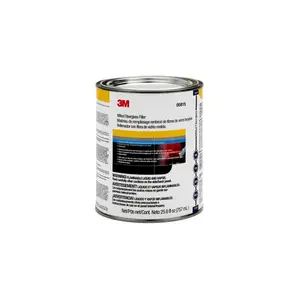 3M 05815 Short Strand Milled Fiberglass Body Filler, 1 qt Can, Red, Paste
