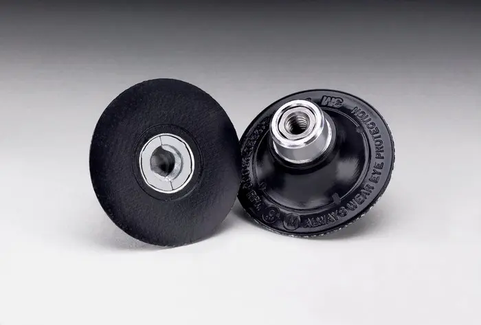 3M 450 Series Regular Disc Pad 2 in Dia 1/4 in - 20 TPI Arbor Roloc TR Attachment Black 45095