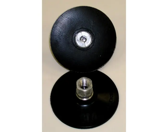3M Regular Disc Pad 4 in Dia 5/8 in - 11 TPI Arbor Roloc TR Attachment Black 83242
