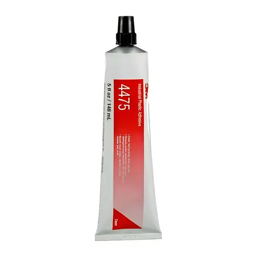 4475 Series Industrial Plastic Adhesive, 5 oz Tube, Liquid, Clear, 24 hr Curing