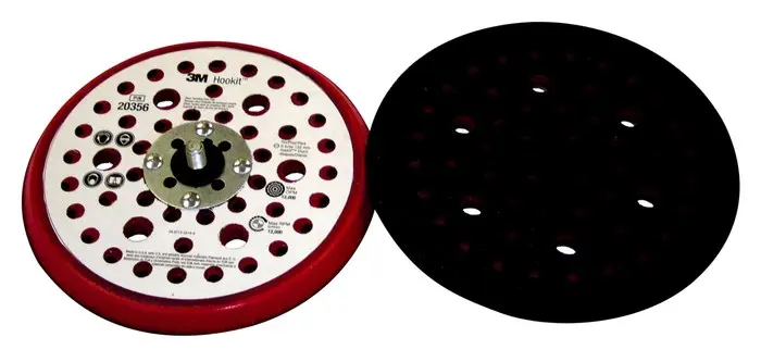 3M 203 Series Dust Control Low Profile Disc Pad 6 in Dia 5/16 in - 24 TPI Arbor Hook and Loop Attachment Black/Red 20356 3M 203 Series Dust Control Low Profile Disc Pad 6 in Dia 5/16 in - 24 TPI Arbor Hook and Loop Attachment Black/Red 20356