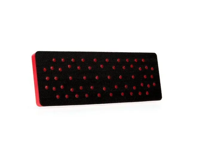 3M Dust Control Clean Sanding Pad 198 mm L x 70 mm W 33 Holes Hook and Loop Attachment Black/Red 28531 3M Dust Control Clean Sanding Pad 198 mm L x 70 mm W 33 Holes Hook and Loop Attachment Black/Red 28531