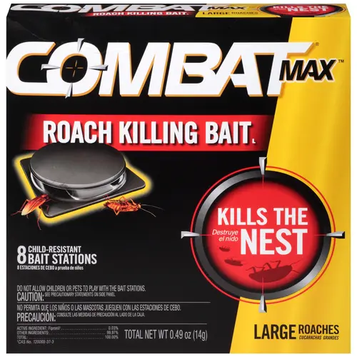 Max 0.49 Oz. Solid Large Roach Bait Station (8-Pack) Max 0.49 Oz. Solid Large Roach Bait Station (8-Pack)