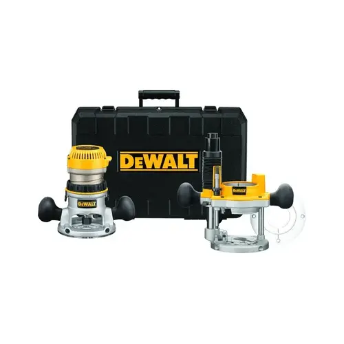 Fixed Base Router Combination Kit, 12 A, 8000 to 24,000 rpm Load Speed, 2-1/2 in Max Stroke Fixed Base Router Combination Kit, 12 A, 8000 to 24,000 rpm Load Speed, 2-1/2 in Max Stroke