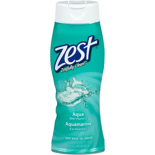Zest Body Wash Aqua, 18 Fluid Ounces