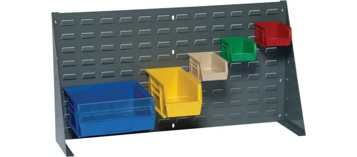 QUANTUM STORAGE SYSTEMS 150 lbs Gray Cold Rolled Steel 16 Single Sided Bench Rack - 36 Overall Length - 8 Width - 19 Height QBR-3619 QUANTUM STORAGE SYSTEMS 150 lbs Gray Cold Rolled Steel 16 Single Sided Bench Rack - 36 Overall Length - 8 Width - 19 Height QBR-3619