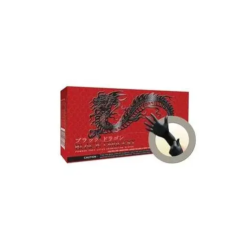 General Purpose Disposable Exam Gloves, Small, Natural Rubber Latex, Black