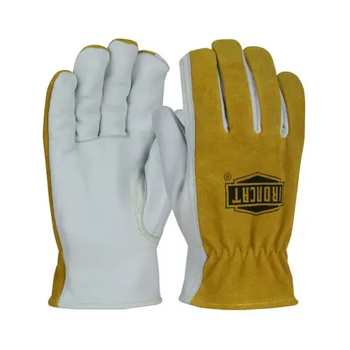 9444 Brown Large Grain Cowhide Welding Glove - Keystone Thumb - ANSI A4 Cut Resistance