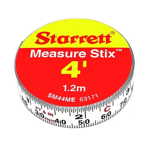 4 Ft. SAE/Metric Steel Self Adhesive Measuring Tape (Left-to-Right) 4 Ft. SAE/Metric Steel Self Adhesive Measuring Tape (Left-to-Right)