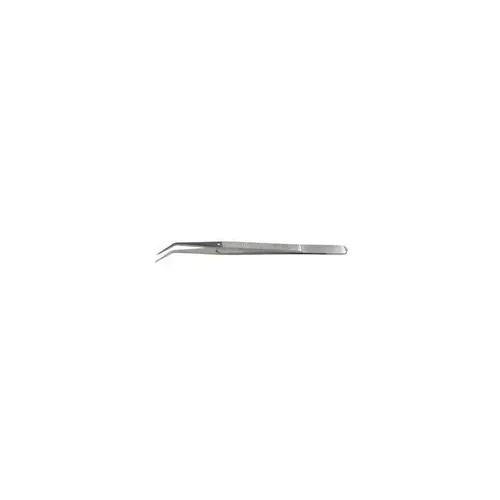 Utility Tweezers - Stainless Steel Curved Tip - 5.906" Length