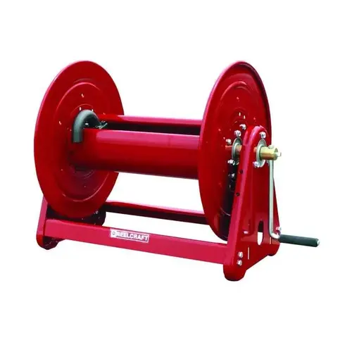 30000 Series Hose Reel - 175 ft Capacity - Hand Crank Drive Red