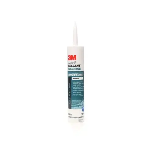 Marine Grade Silicone Sealant, 304 ml, Cartridge, White