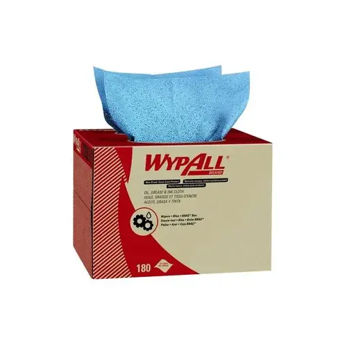 Brag Box Cloth, 16.8 x 12.1 in, 180, Polypropylene, Blue, 1 Plys