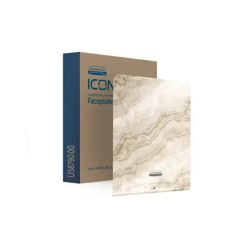 ICONa Faceplate (58790), Warm Marble Design, for Automatic Roll Towel Dispenser; 1 Faceplate per Case ICONa Faceplate (58790), Warm Marble Design, for Automatic Roll Towel Dispenser; 1 Faceplate per Case