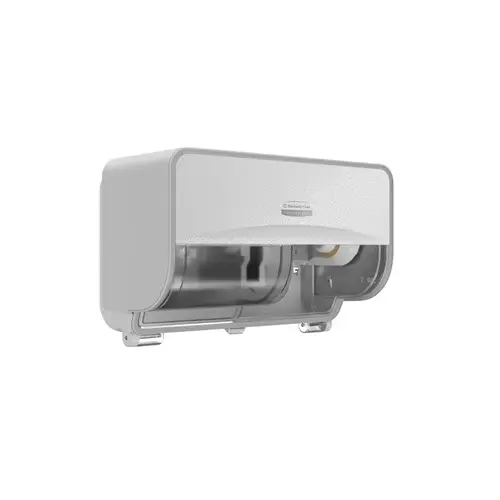 ICONa Coreless Standard Roll Toilet Paper Dispenser Horizontal (58712), White Mosaic Design Faceplate;