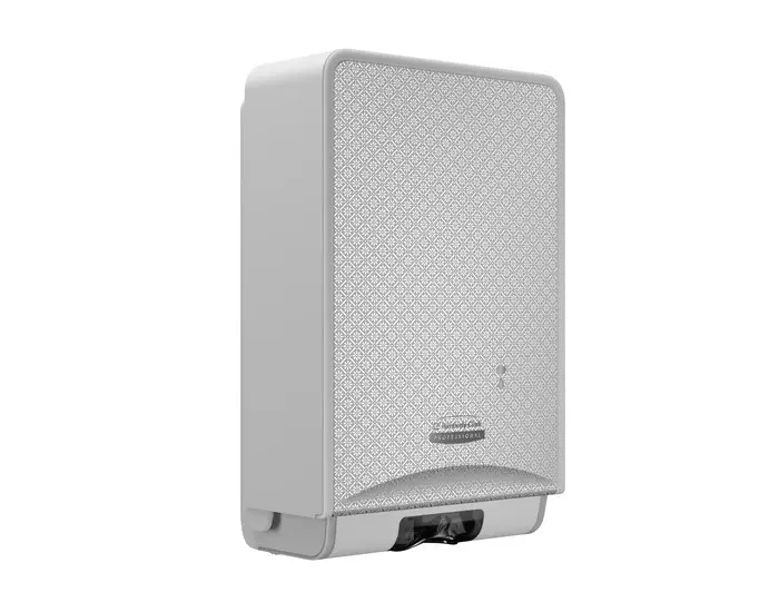 Kimberly-Clark PROFESSIONAL ICONa Automatic Soap and Sanitizer Dispenser () Silver Mosaic Design Faceplate; 1 Dispenser and Faceplate / Ca 53694