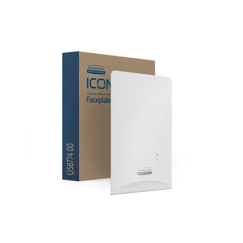 ICONa Faceplate (58774), White Mosaic Design, for Automatic Soap and Sanitizer Dispenser; 1 Faceplate / Case