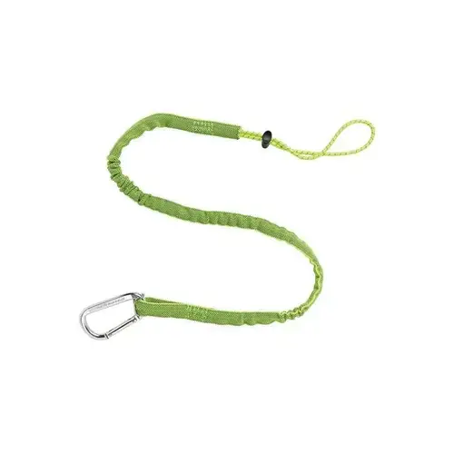 10 lbs. Lime Extended Single Carabiner Tool Lanyard Green