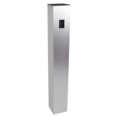 Surface Mount Bollard 6" x 6" x 42" Single Gang Switch Prep Aluminum Finish Surface Mount Bollard 6" x 6" x 42" Single Gang Switch Prep Aluminum Finish