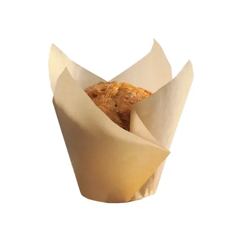 CUP BAKING TULIP NATURAL LARGE 2-1/4X2-3/4 - 4