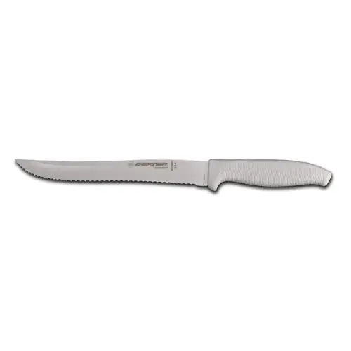 KNIFE 8 INCH SCALLOPED UTILITY KNIFE BLACK