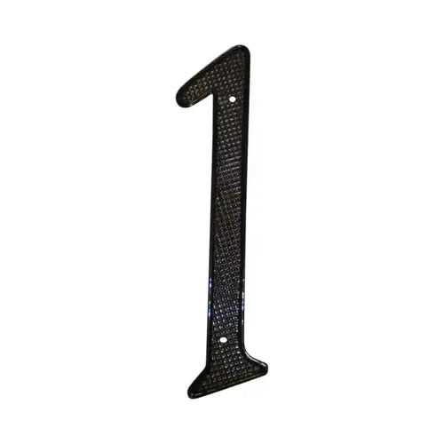 4" Zinc Nail On House Number # 1 Matte Black Finish