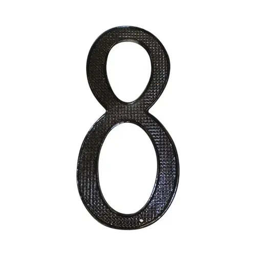 4" Zinc Nail On House Number # 8 Matte Black Finish