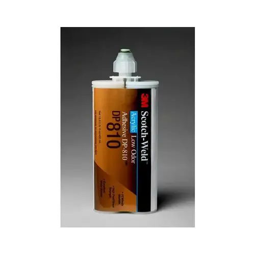 DP810 Series Low Odor Acrylic Adhesive, 400 mL Cartridge, Paste, Green/White, 8 to 24 hr Curing