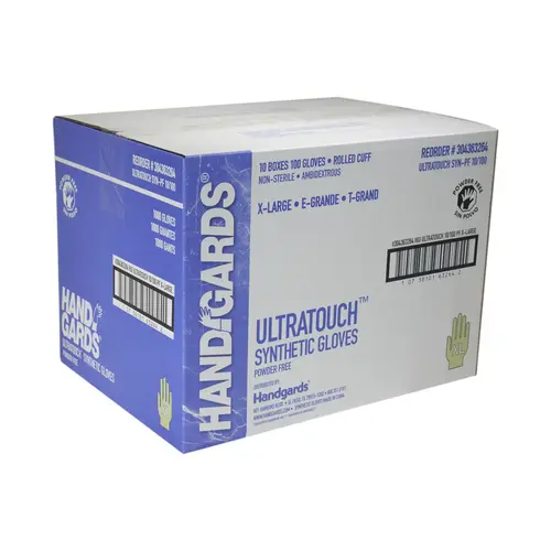 GLOVE ULTRA TOUCH SYNTHETIC POWDER FREE EXTRA LARGE GLOVE ULTRA TOUCH SYNTHETIC POWDER FREE EXTRA LARGE