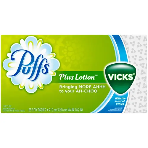 Puffs PLUS VICKS Plus Vicks Facial Tissue White - pack of 24 Puffs PLUS VICKS Plus Vicks Facial Tissue White - pack of 24