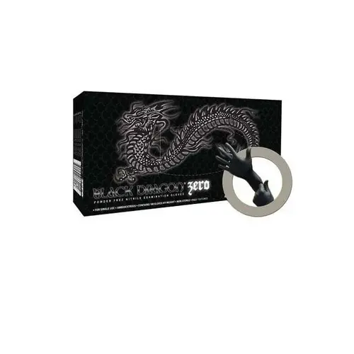 BD-1001-NPF General Purpose Disposable Exam Gloves, Small, Nitrile, Black