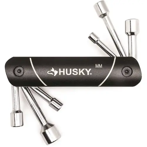 Husky Folding Nut Driver Set MM Assorted Colors