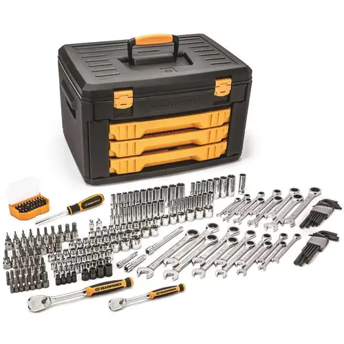 1/4 in. and 3/8 in. Drive 90-Tooth Mechanics Tool Set Chrome 1/4 in. and 3/8 in. Drive 90-Tooth Mechanics Tool Set Chrome