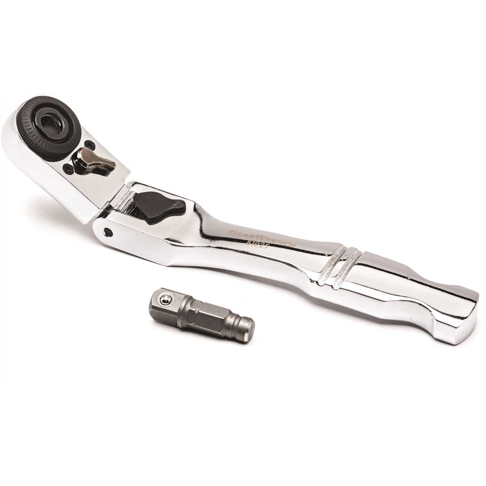 qipakri♪ GearWrench 81039 1/4 in. Drive 6-Point SAE/Metric Slim Flex-Head