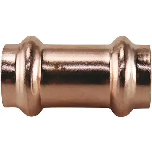 1/2 in. x 1/2 in. Copper Press x Press Pressure Repair Coupling with No Stop 1/2 in. x 1/2 in. Copper Press x Press Pressure Repair Coupling with No Stop