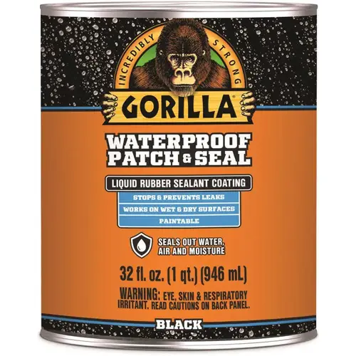 32 oz. Black Waterproof Patch and Seal Liquid - pack of 6