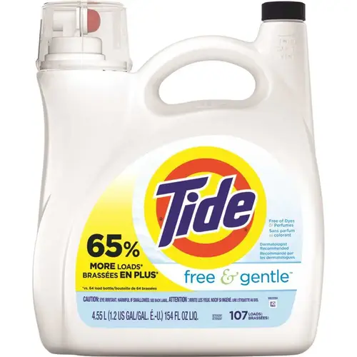 154 fl. oz. Free and Gentle Liquid Laundry Detergent (107-Loads) 154 fl. oz. Free and Gentle Liquid Laundry Detergent (107-Loads)