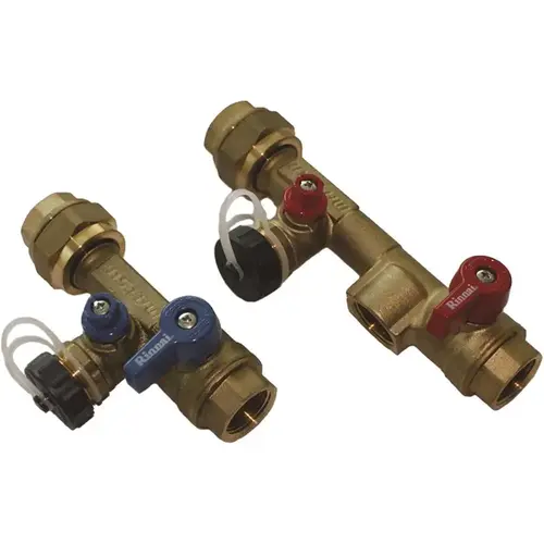 Threaded Plumbing installation Valve Kit Bronze/Copper Metallic Threaded Plumbing installation Valve Kit Bronze/Copper Metallic