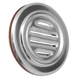 CRL 834BA Brite Anodized Aluminum 5-5/16" No-Draft Speak-Thru