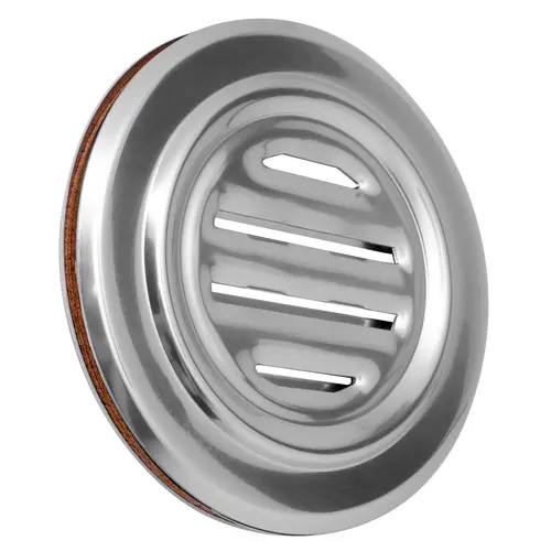 Brite Anodized Aluminum 5-5/16" No-Draft Speak-Thru