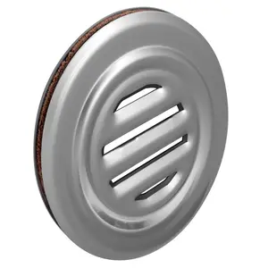 CRL 834A Satin Anodized Aluminum 5-5/16" No-Draft Speak-Thru