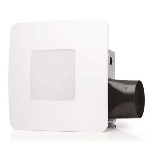 80 CFM Easy Installation Bathroom Exhaust Fan with LED Lighting White