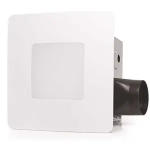 ReVent RVL110-D 110 CFM Easy Installation Bathroom Exhaust Fan with LED Lighting White