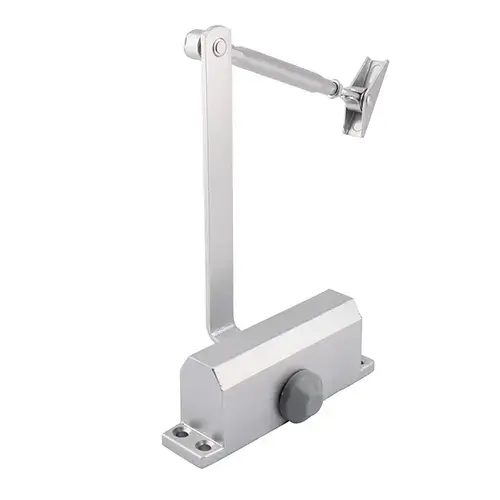 Door Closer Fire Rated Adjustable Arm Satin Stainless Steel