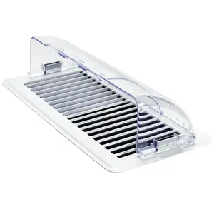 Deflecto Corporation 99/12 Air Deflector 12" W 1-Way Silver Plastic Silver