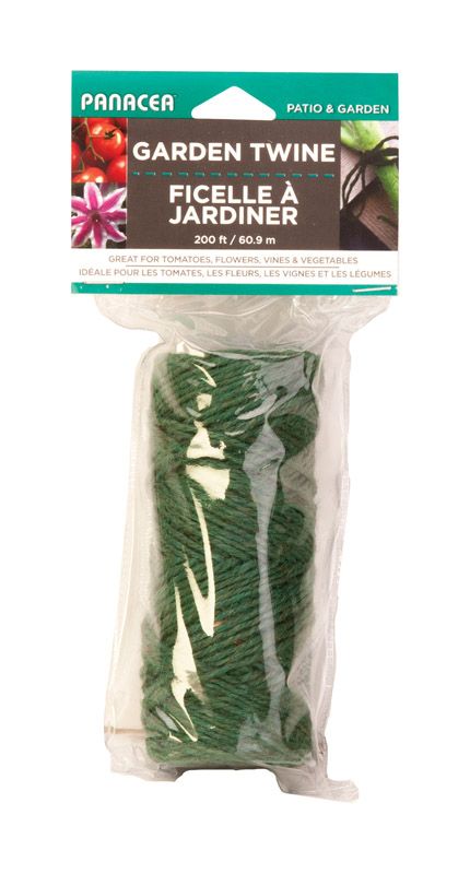 PANACEA 86840 Garden Twine 0.08" W Green Fabric Green