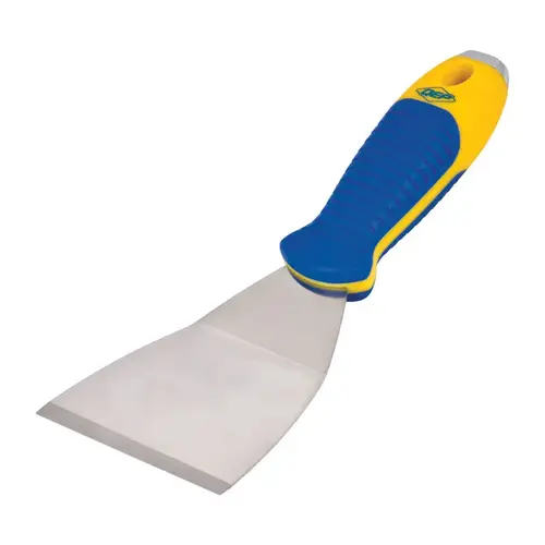Chisel Scraper and Stripper, 3 in W Blade, Stainless Steel Blade, Comfort Grip Handle Blue Chisel Scraper and Stripper, 3 in W Blade, Stainless Steel Blade, Comfort Grip Handle Blue