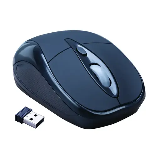 4 Button Optical Wireless Mouse Black 4 Button Optical Wireless Mouse Black