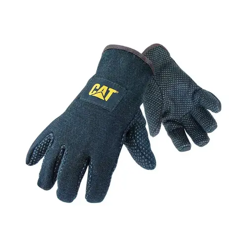 Jersey Work Gloves Men's Indoor/Outdoor Dotted Black L Black - pack of 12 Jersey Work Gloves Men's Indoor/Outdoor Dotted Black L Black - pack of 12